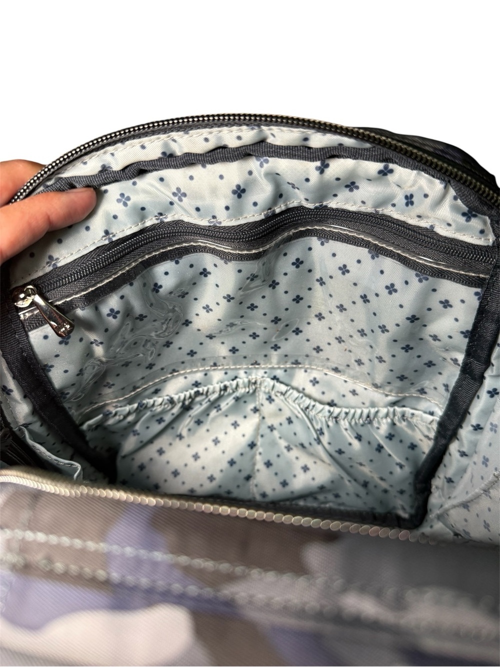 Lug Ranger Crossbody Bag Quilted Navy Camo Travel Purse - Picture 7 of 9